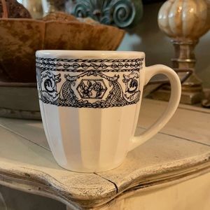 Ridged Mug, Black and White